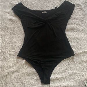 Reformation Front Tie Bodysuit